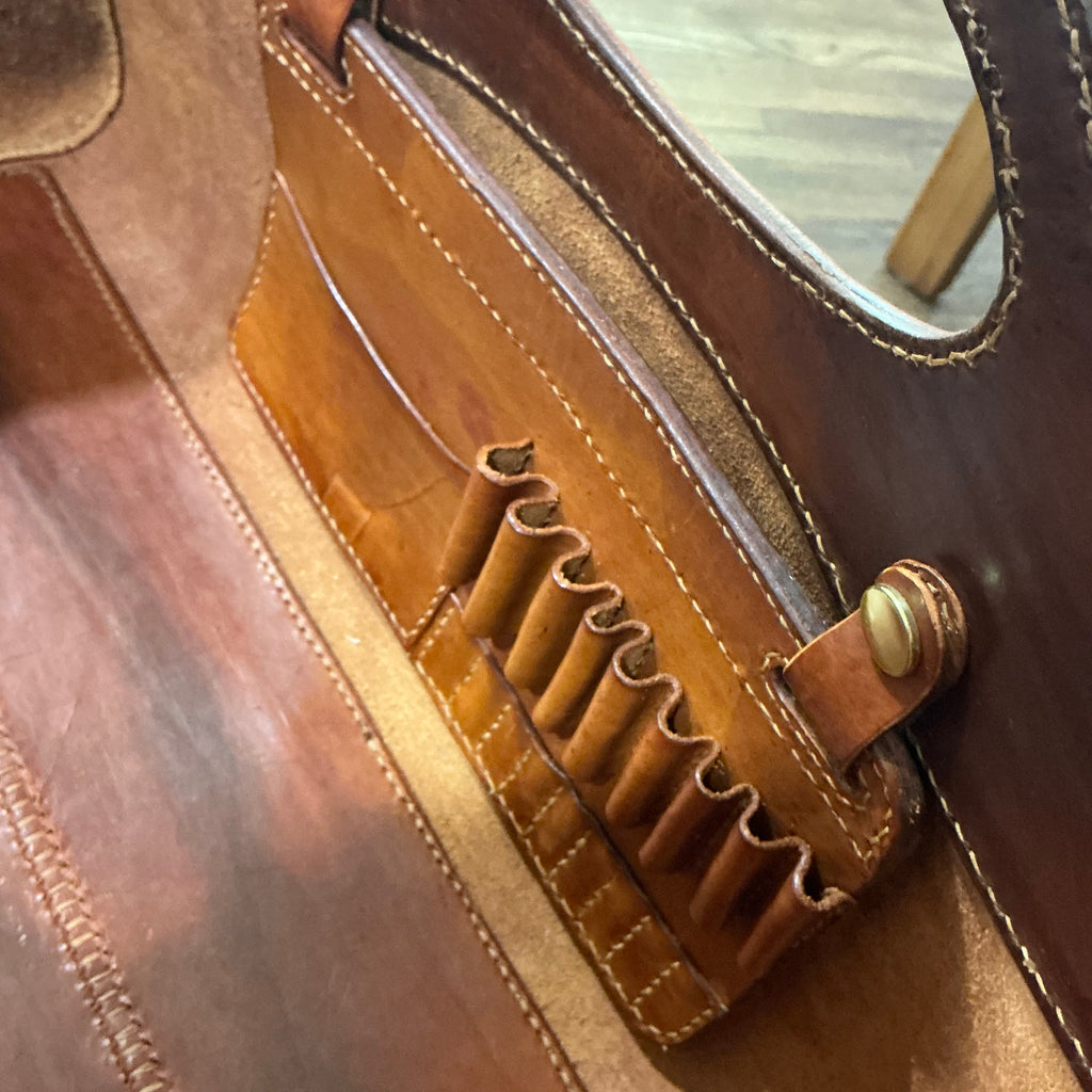Freestanding Leather Storage Rack